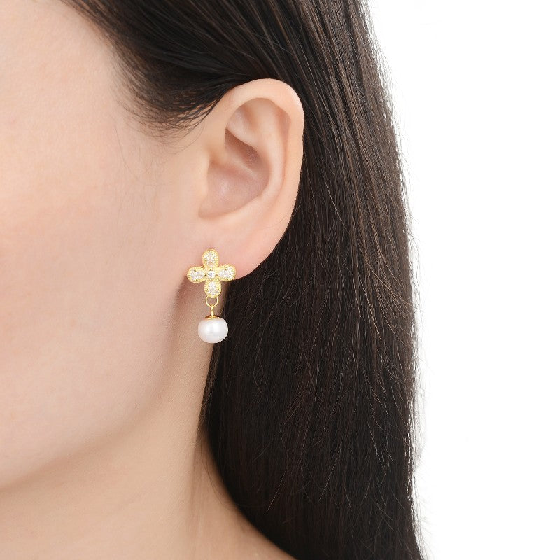 Aretes Blossom Pearl