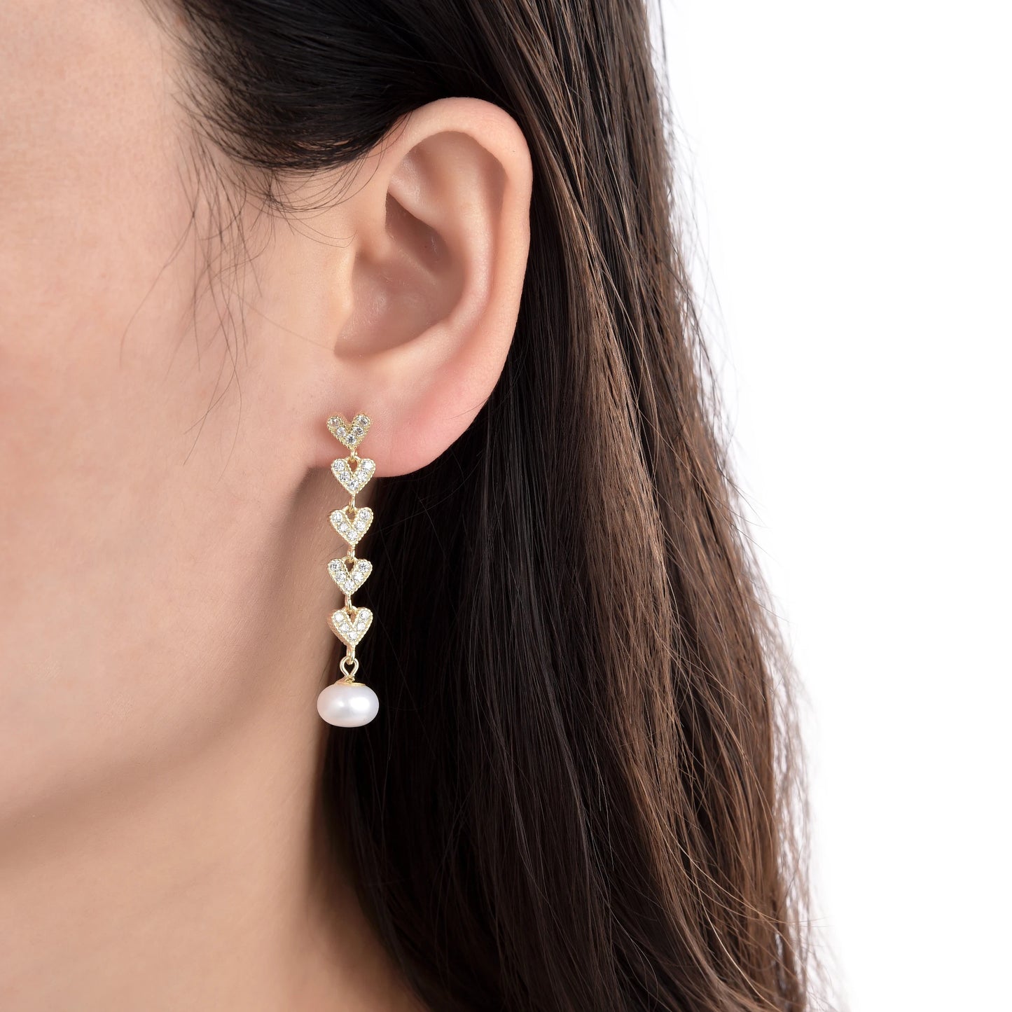Aretes Love Pearl