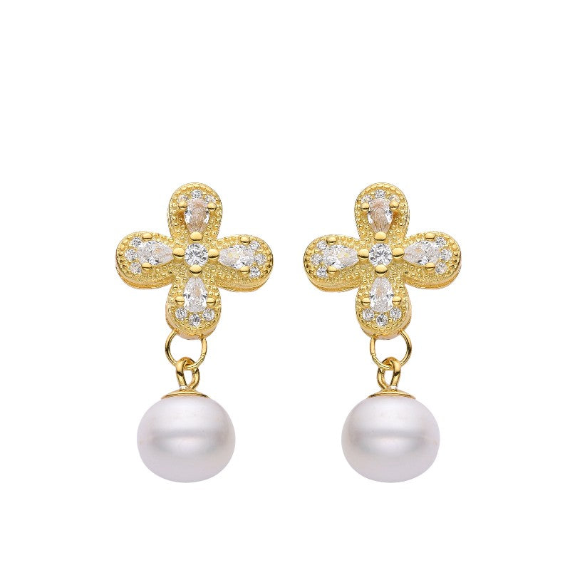 Aretes Blossom Pearl