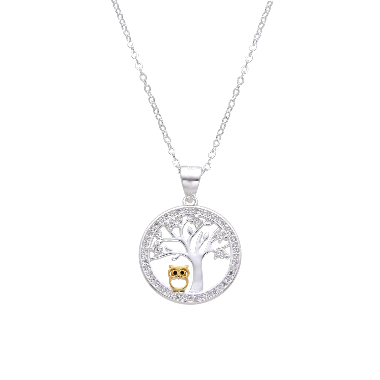 Owl and Tree Pendant